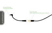Câble adaptateur Electrastim vers prise jack 3,5 mm femelle