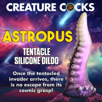 Alien Dildo w. Suction-Cup Astropus Tentacle Silicone colorful white-purple-blue with Suckers-Surface buy cheap