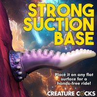 Alien Dildo w. Suction-Cup Astropus Tentacle Silicone Space-Dildo curved Shape from CREATURE COCKS buy cheap