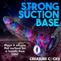 Alien Dildo w. Suction Cup Alienoid Silicone Fantasy-Dildo with stimulating Texture by CREATURE COCKS buy cheap