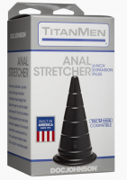 Plug anal de dilatation TitanMen Stretcher Plug 6-pouces noir