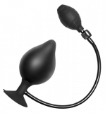 Plug anal gonflable avec ventouse en silicone, grand modèle