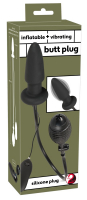 Plug anal gonflable avec vibration silicone You-2-Toys