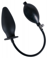 Plug anale gonfiabile in silicone True Black