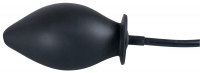Butt Plug inflatable Silicone True Black