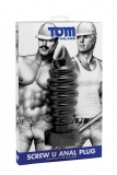Plug anal strié en silicone Tom-of-Finland Screw-U