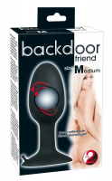 Plug anal avec boule rotative Backdoor Friend medium