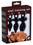 Anal Plug Training Set w. Ring Handles Teardrop