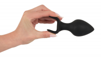 Butt-Plugs 3-Pieces Black Velvets Anal Trainer Silicone