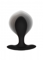 Acheter plug anal gonflable avec tuyau amovible & poids intérieur en silicone gonflable sur le double du diamètre