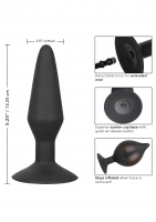 Plug anal gonflable avec tuyau amovible silicone large