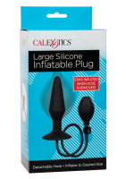 Plug anal gonflable avec tuyau amovible silicone large