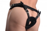 Butt Plug Harness Ass Holster lockable PU-Leather
