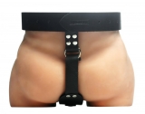 Butt Plug Harness w. Cock Ring Strict Leather