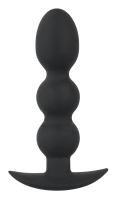 Plug anal avec boules Black Velvets heavy Beads Silicone