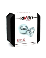 Butt Plug w. Gemstone Heart Stainless Steel white Anal-Toy with heart-shaped sparkling Crystal from RIMBA buy cheap