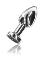 Plug anale ricaricabile con vibrazione Glider medio in acciaio inox