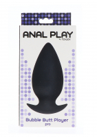 Plug anale ToyJoy Bubble Butt Pro silicone nero