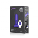 Vibrateur anal B-Vibe Rimming Petite m. rotation & télécommande violet