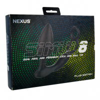Analvibrator m. Cockring Nexus Stimul8 Dual Motor Silikon