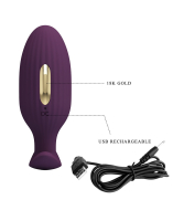 Vibromasseur anal avec fonction E-Stim & App Jefferson Silikon Elektrosex Analplug 12 Modes de PRETTY LOVE à vendre