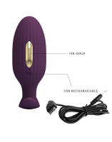Analvibrator m. E-Stim Funktion & App Jefferson Silikon Elektrosex Analplug 12 Modi von PRETTY LOVE kaufen