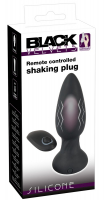 Vibrateur anal pulsant avec télécommande Black Velvets Silicone