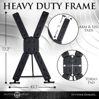 St. Andrews Cross free-standing padded Deluxe BDSM Bondage-Cross adjustable Angle by MASTER SERIES buy cheap