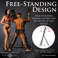 St. Andrews Cross free-standing padded Deluxe BDSM Furniture w. 4 Steel Eyelets by MASTER SERIES buy cheap