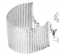 Bracelets Désir Métallique Filet métallique argenté