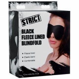 Eye Mask Fleece lined w. Rubber Band PU-Leather