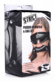 Blindfold padded & Pillow Mouth Gag PU-Leather