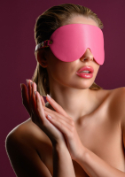 Maschera per occhi Taboom Malibu in ecopelle rosa-oro con fibbia dorata senza nichel benda regolabile acquistare
