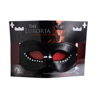 Masque pour les yeux préformé avec strass Luxoria Cuir synthétique