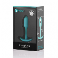B-Vibe Snug Plug 1 Plug anal avec poids intérieur menthe