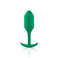 B-Vibe Snug Plug 2 Plug anal avec poids internes vert