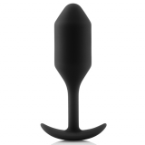 B-Vibe Snug Plug 2 plug anale con pesi interni nero