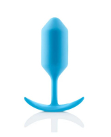 B-Vibe Snug Plug 3 Analplug m. Innengewichten blau