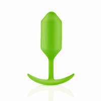 B-Vibe Snug Plug 3 Plug anal avec poids internes lime