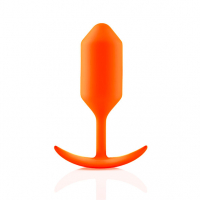 B-Vibe Snug Plug 3 Analplug m. Innengewichten orange