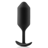 B-Vibe Snug Plug 3 plug anale con pesi interni nero