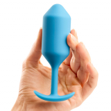 B-Vibe Snug Plug 3 Plug anal avec poids internes turquoise