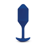 B-Vibe Snug Plug 4 plug anale con vibrazione blu