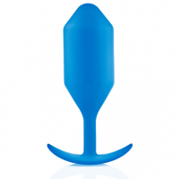 B-Vibe Snug Plug 5 Plug anal avec poids internes bleu