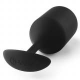 B-Vibe Snug Plug 5 Analplug m. Innengewichten schwarz