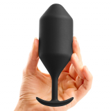 B-Vibe Snug Plug 5 plug anale con pesi interni nero
