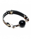 Ball Gag Silicone & Leather Leopard