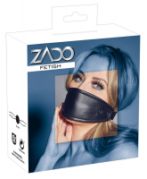 Ball-Gag Silicone w. Leather Mouth-Cover