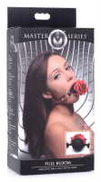 Mouth Gag w. Silicone Ball & Rose Full Bloom