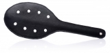 BdSM paddle rotondo in finta pelle traforata 40cm